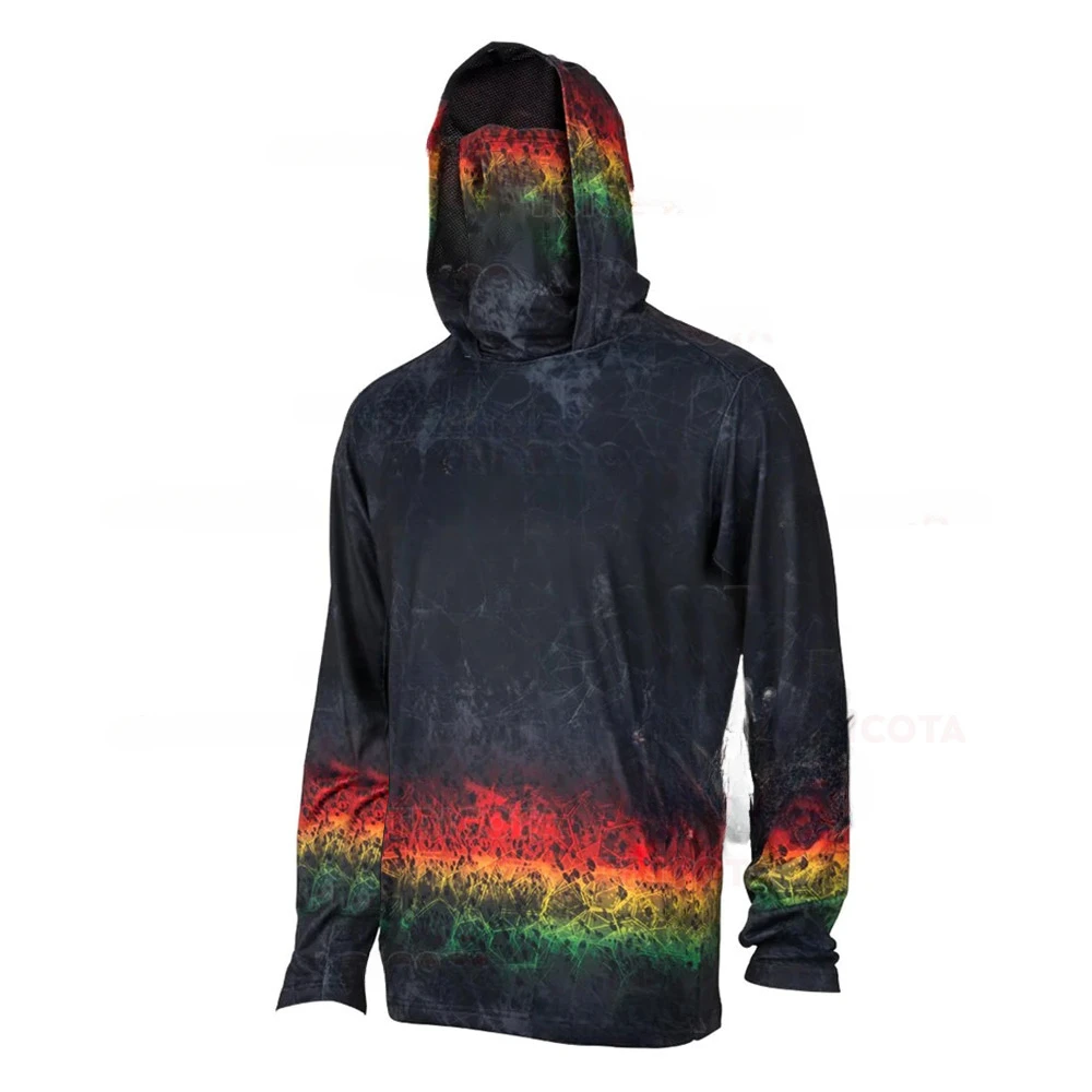 Fishing Mask Sun Protection - Camisa de Pesca com Capuz para